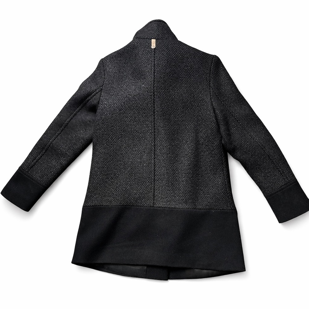 Mackage Luxury Wool and cashmere blend Asymmetrical Zip – Leather Trim – Size M - Picture 3 of 16